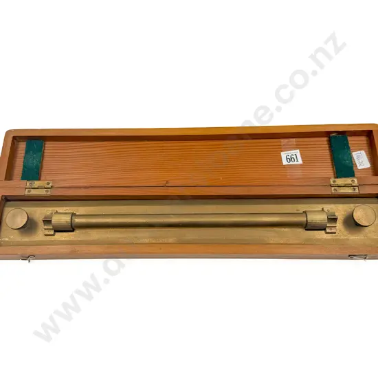 Brass Nautical Parallel Rule In Case