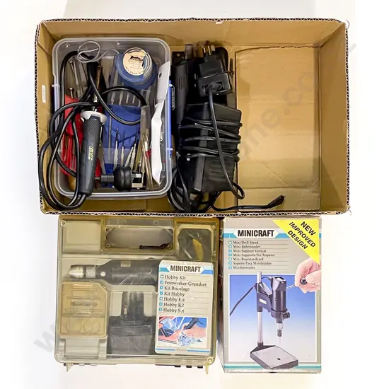 Boxed Minicraft Hobby Kit and Assorted Tools etc