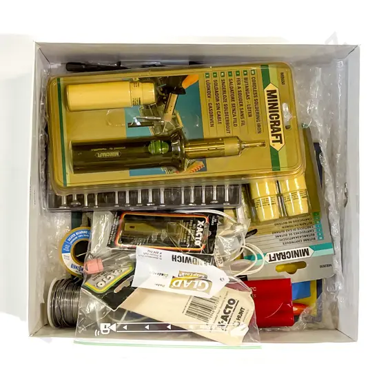 Boxed Minicraft Soldering Kit and Assorted
