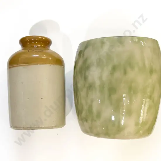 Stoneware Crock with Glazed Crock (no lid)