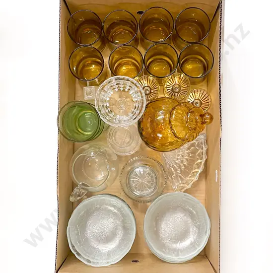Box of Assorted Glassware