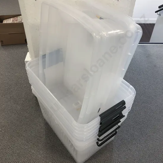 Qty of Assorted Storage Tubs