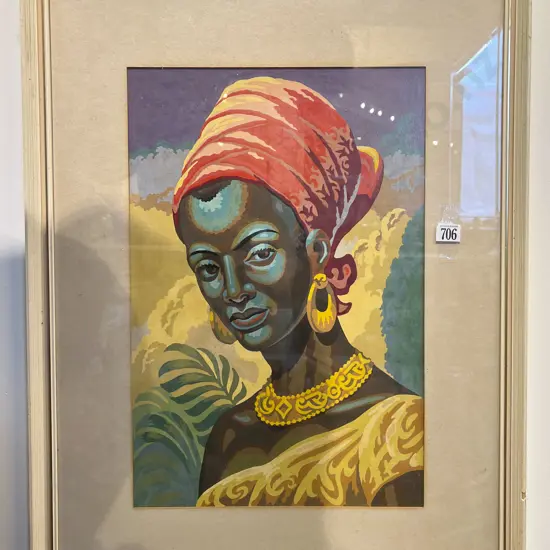 Unsigned Figural Study in the Style of Tretchikoff