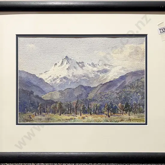 C T Laugesen - Mountain Landscape - Watercolour