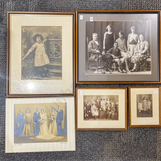 Quantity of Assorted Black & White Family Photographs