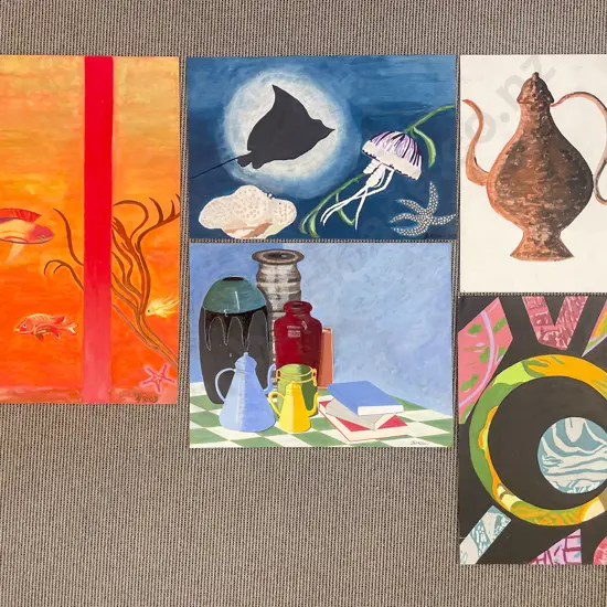 Five Assorted Loose Unframed Works incl Dawn Ellen