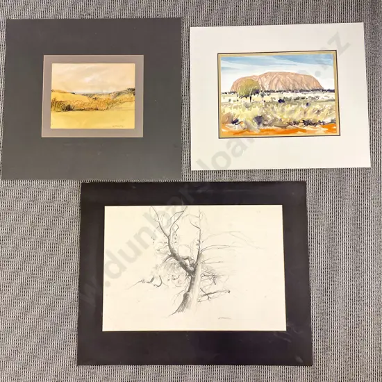 Les Finch - Two Unframed Landscapes