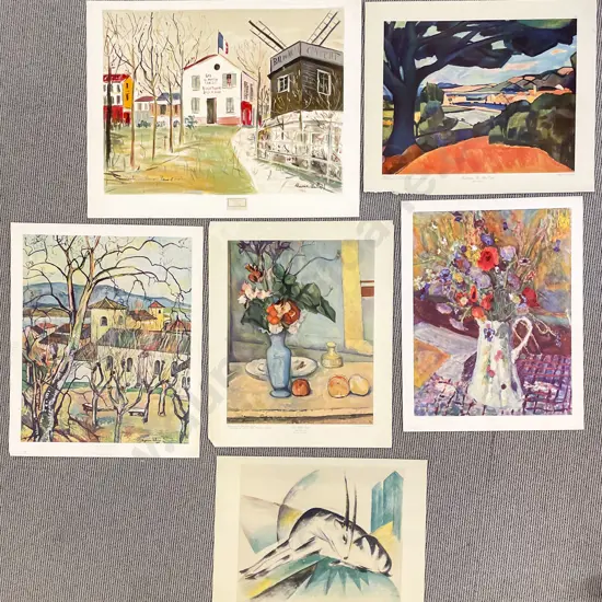 Six Assorted Vintage Old Master Prints of Sizes