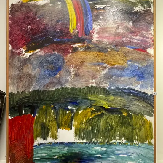 Fergus Collinson - Abstract - Oil on Board