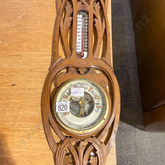 Oak Cased Barometer