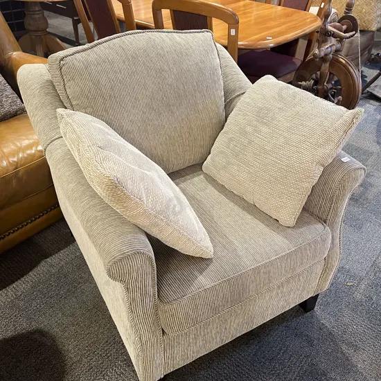 Modern Upholstered Sloping Armchair