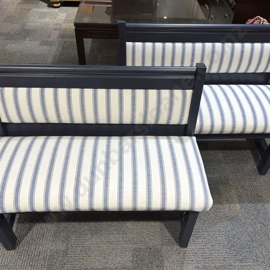 Pair of Modern Upholstered Two Seater Benches