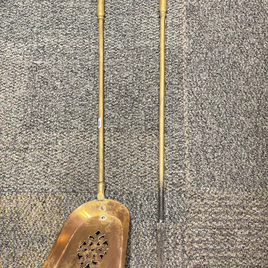 Brass Fire Shovel & Poker