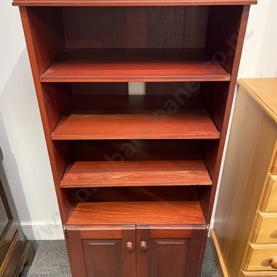 Mahogany Bookcase Cabinet