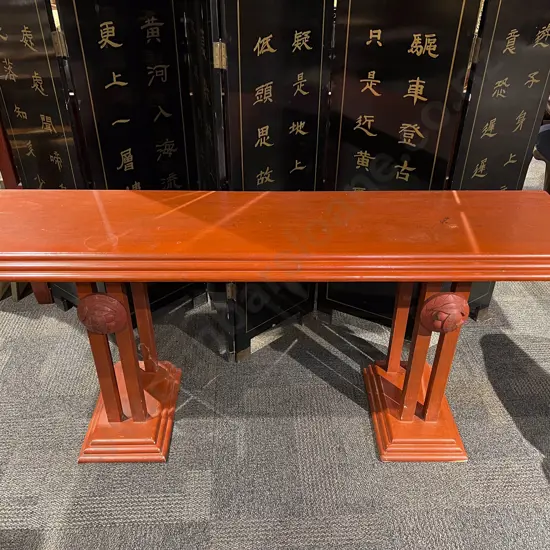 Japanese Painted Console Table