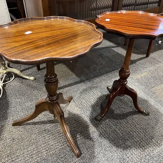 Two Tripod Based Wine Tables