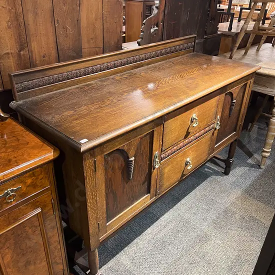 Edwardian Oak Sideboard