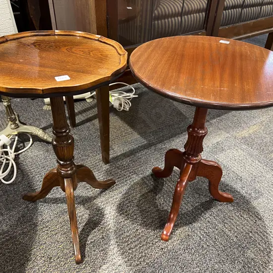 Two Tripod Based Wine Tables
