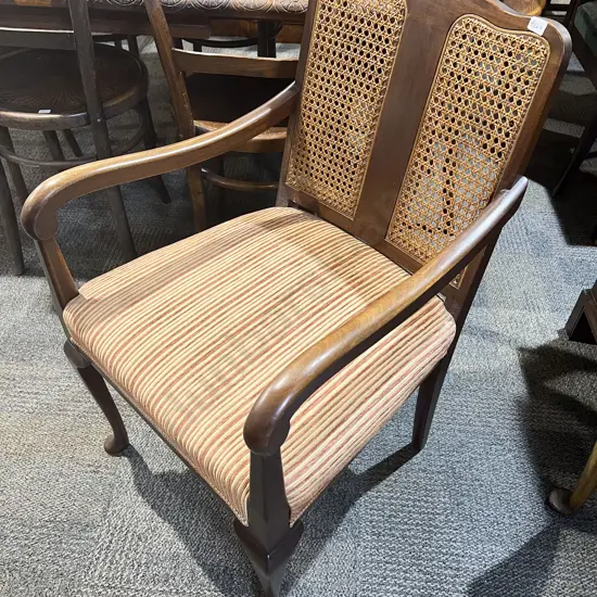 Wycombe back Mahogany Open Armchair