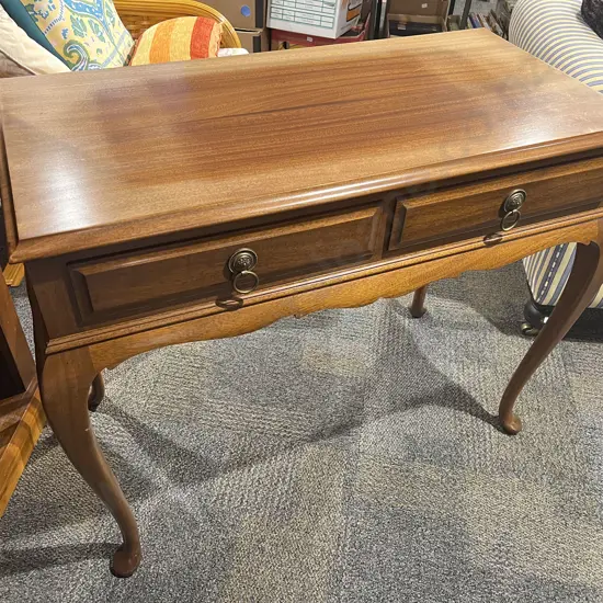 Mahogany Two Drawer Hall Table