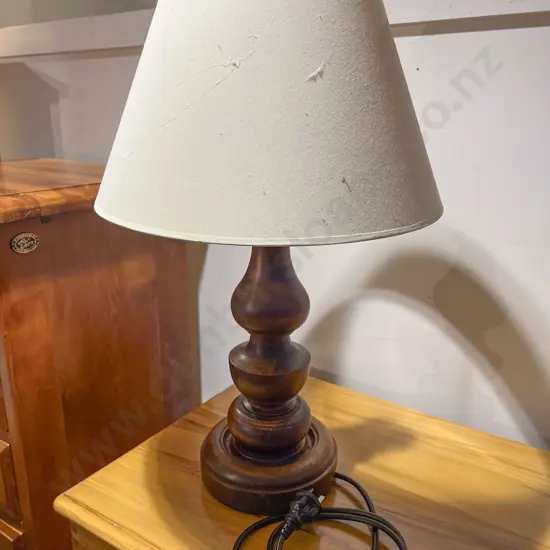 Turned Wooden Table Lampbase