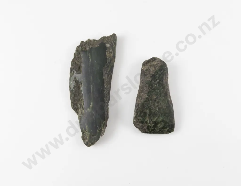 Two Toki Pounamu of Rough Forms Image 1++