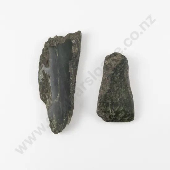Two Toki Pounamu of Rough Forms