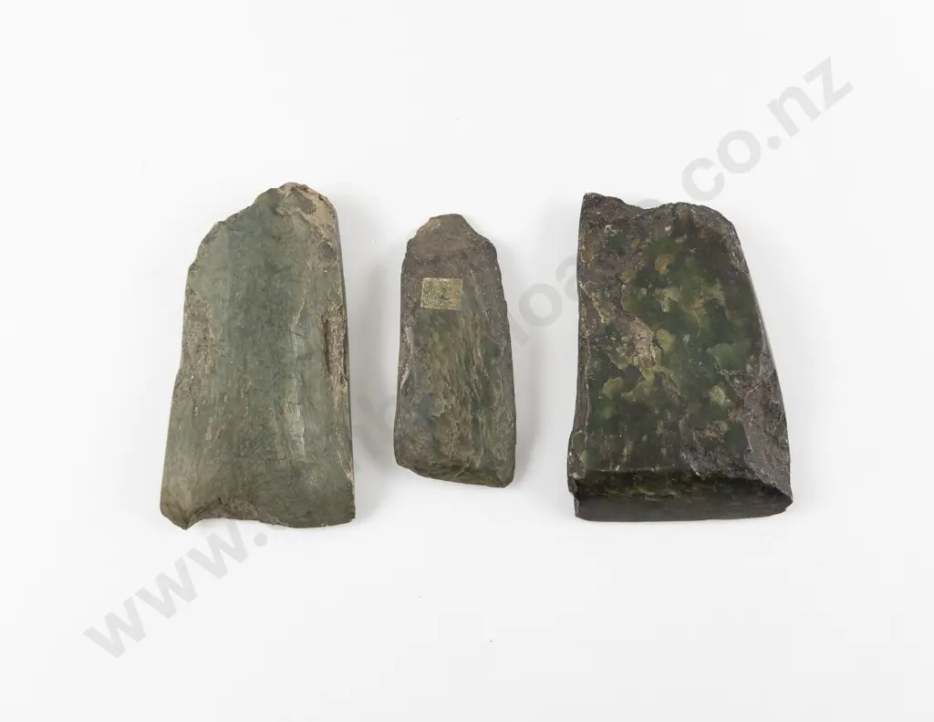 Three Toki Pounamu of Rough Form Image 1++