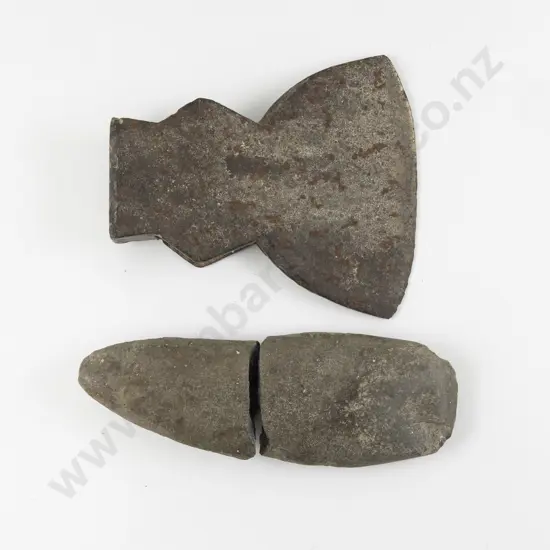 Early C19th Trade Axe Head and Stone Toki