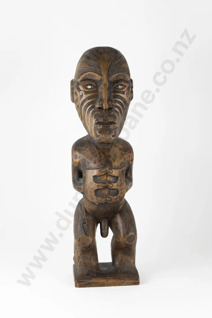 Pou Whakairo (freestanding carved figure) Image 1++