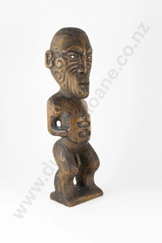Pou Whakairo (freestanding carved figure) Image 1++