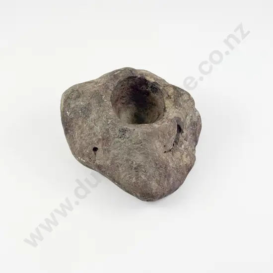 Pre-European Maori Stone Mortar