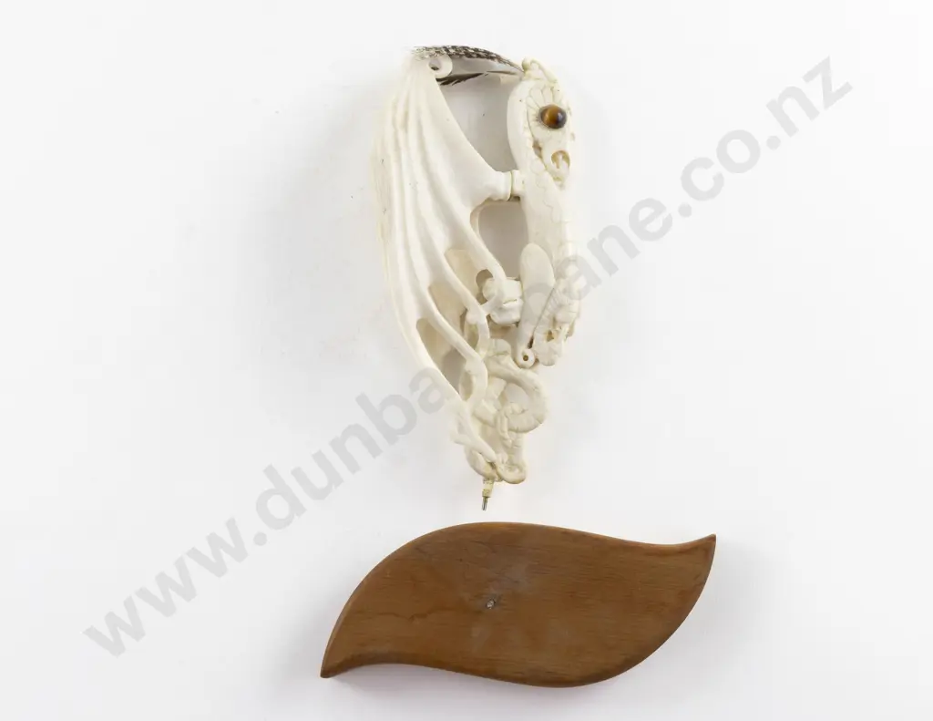 Carved Bone Manaia Figure Image 1++