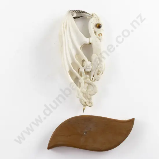 Carved Bone Manaia Figure