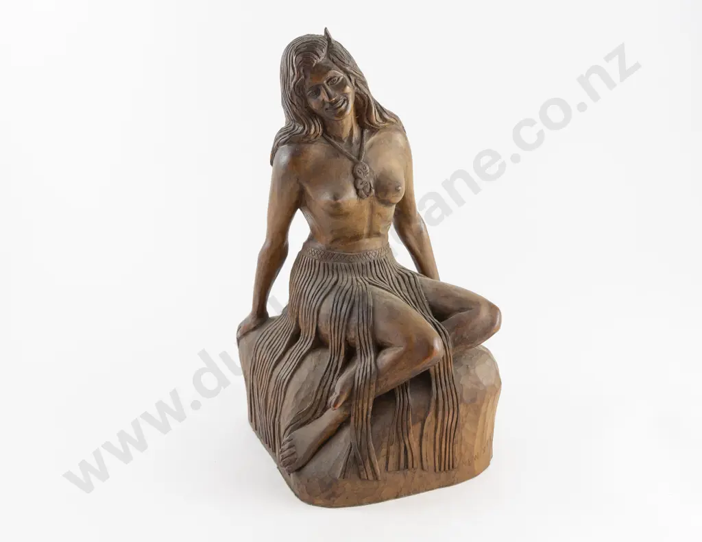 Wooden Carved Sculpture of Pania Image 1++