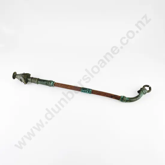Antique African (Possibly Benin) Bronze Staff