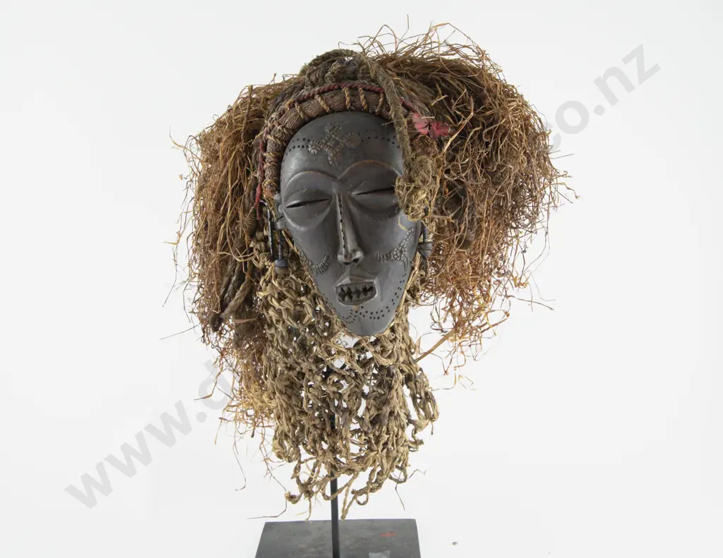 Chokwe African Mwana Pwo (Female) Tribal Mask Image 1++