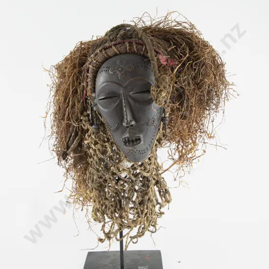 Chokwe African Mwana Pwo (Female) Tribal Mask