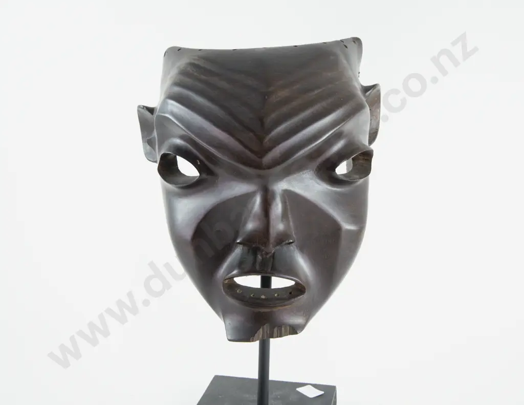 Bapende Ethnic Group of the Congo Carved Hardwood Mask Image 1++