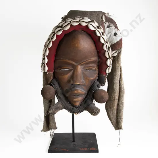 An African Dan Mask From Ghana carved wood