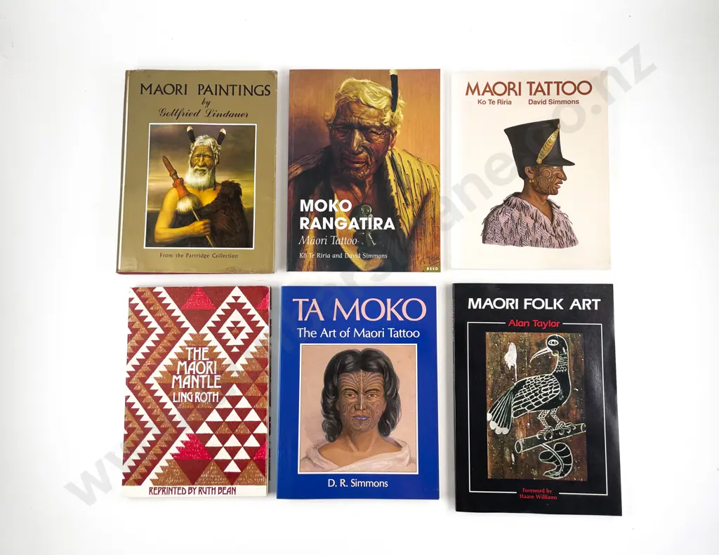 6 Maori Books On Arts & Moko Image 1++
