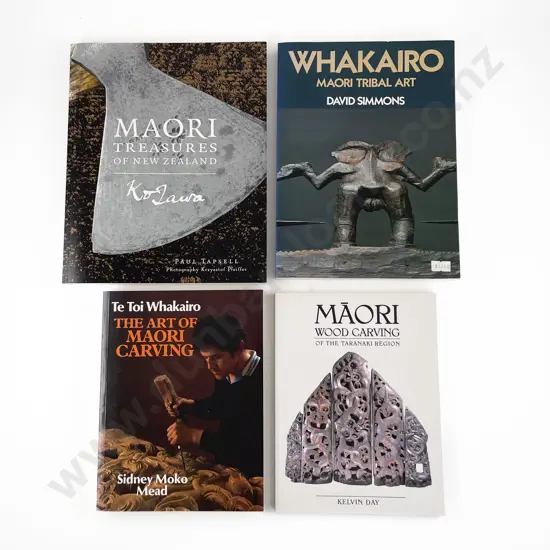 4 Books On Maori Carving & Arts