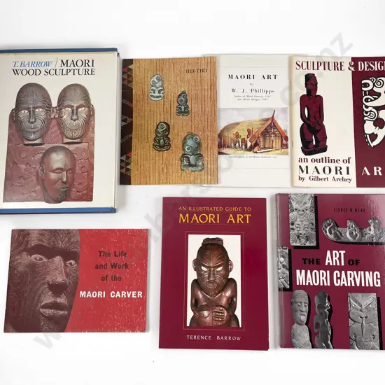 Selection Of Books On Maori Carving Arts Etc