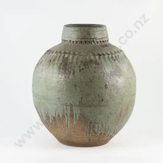 Large Juliet Peter Semi Glazed Floor Vase