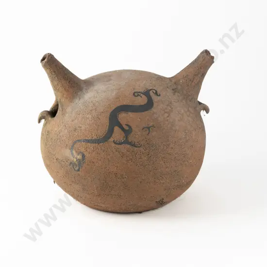 NZ Pottery Handled Vessel