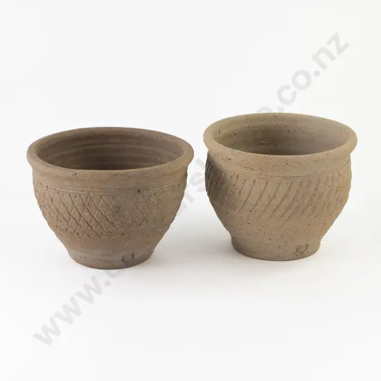 Two Mirek Smisek Earthenware Planters