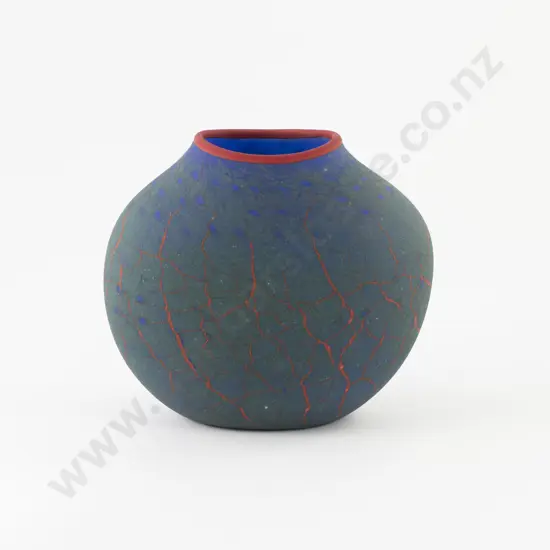 Garry Nash Green Glass Vase