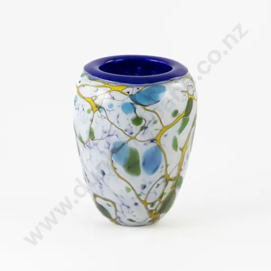 Garry Nash Polychrome Glass Vase