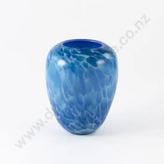 Garry Nash Blue Glass Vase