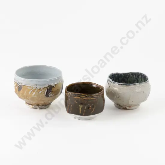 Three Margaret Sumich Footed Bowls